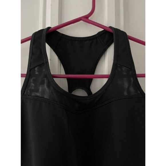 Athleta Racerback black tank w/shelf bra XS - Picture 2 of 4
